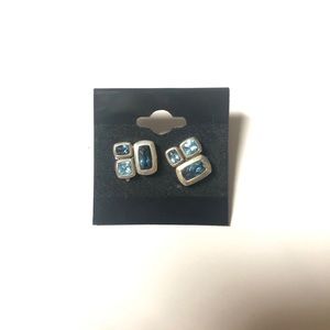 David yurman aquamarine and sapphire earrings